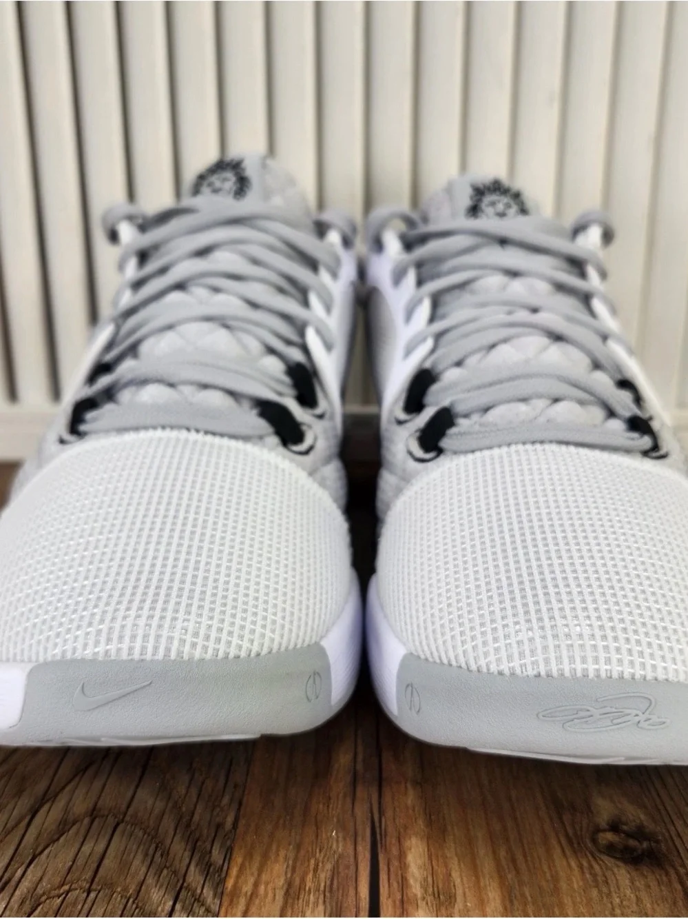 Nike LeBron James Witness VIII 8 White Light Smoke Grey FB2239-100 no lid